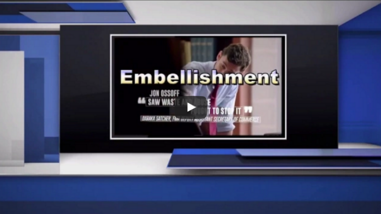 ICYMI: Ossoff’s latest ad an “embellishment”